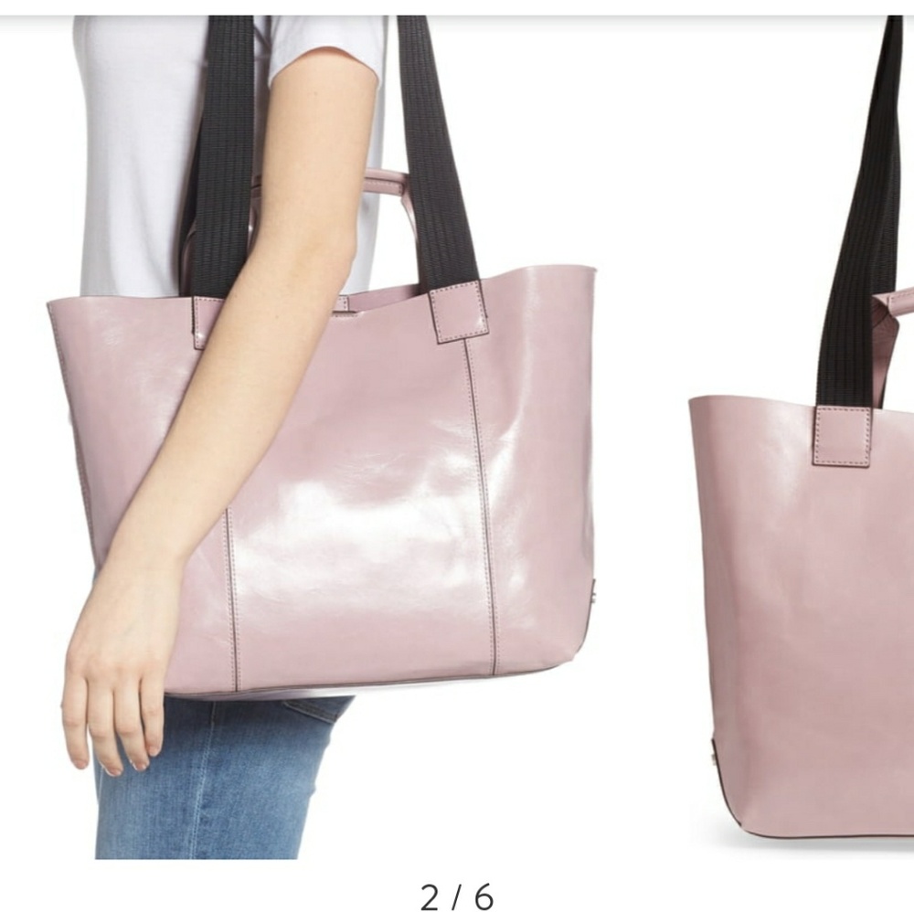 Treasure & Bond. Lavander leather tote